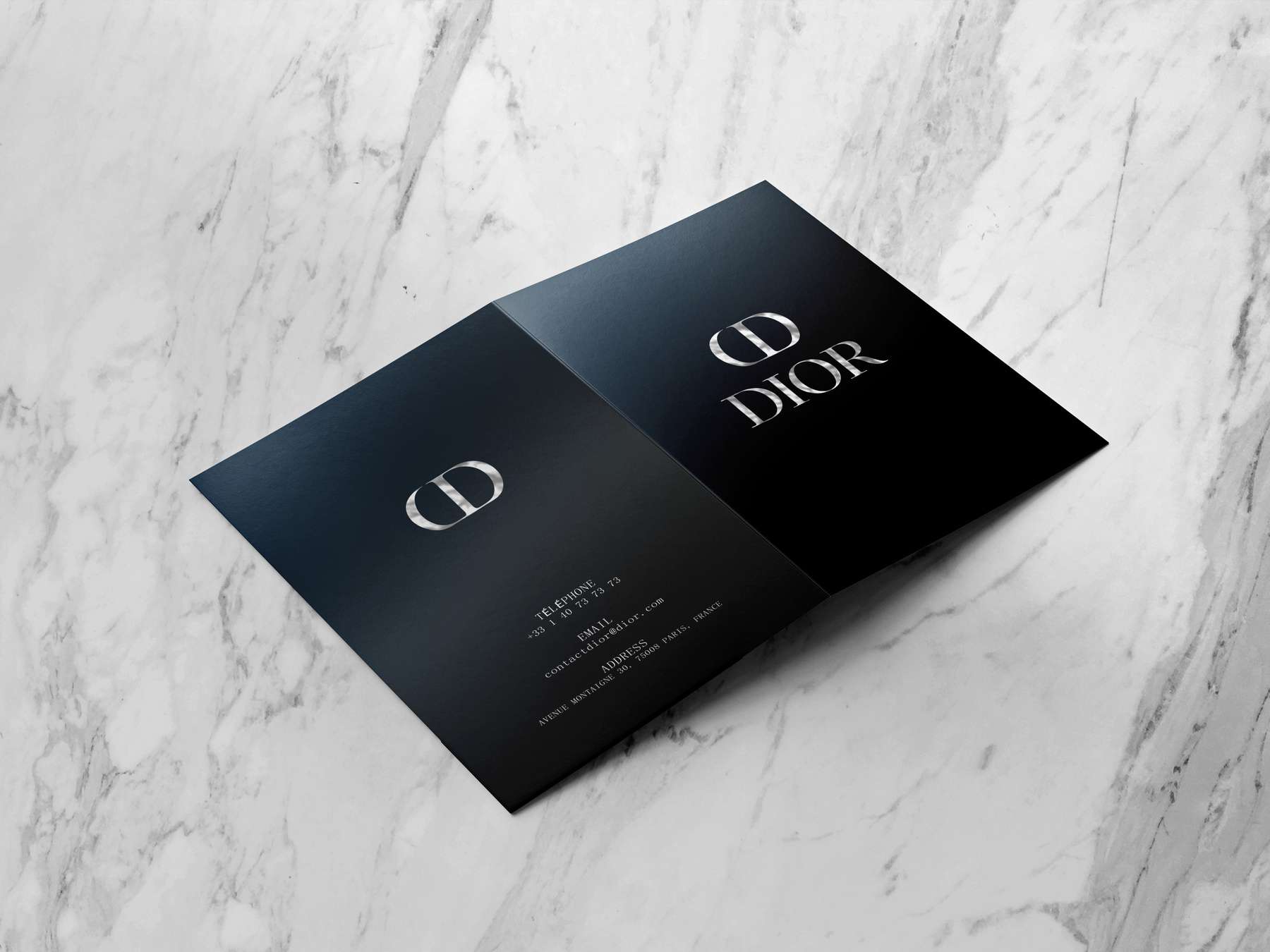 Dior folder from the stationery study