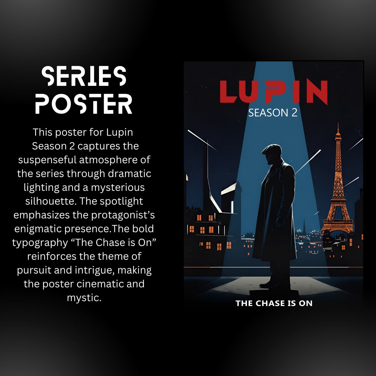 Lupin Season 2 poster beside a note on the series poster